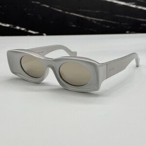 NEW LOEWE SILVER UNISEX SUNGLASSES LOEWE LW40033I 24C